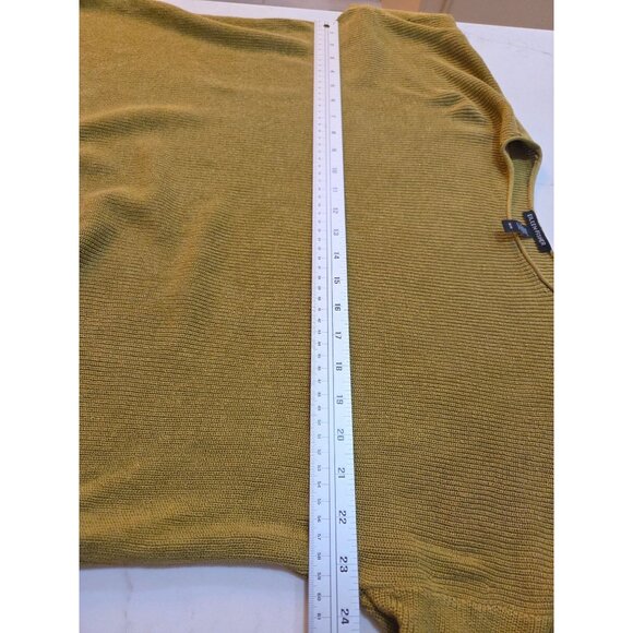 Eileen Fisher Sweater Medium Organic Linen & Cotton Olive Green Oversized Cozy - Picture 7 of 8